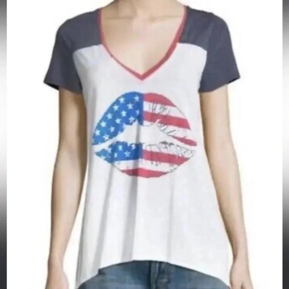 Chaser America lips baseball tee - Picture 1 of 1